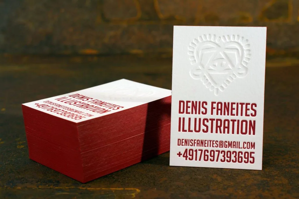 Das Sahnehäubchen für das Letterpress Verfahren