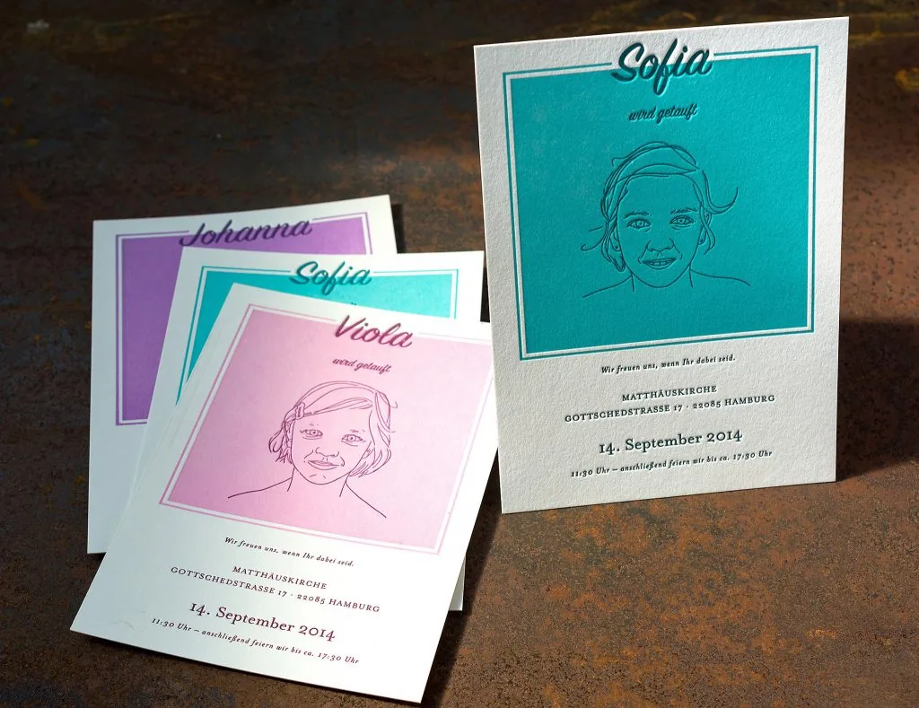 Die Ästhetik der Letterpress Handwerkskunst sorgt für Aufsehen.