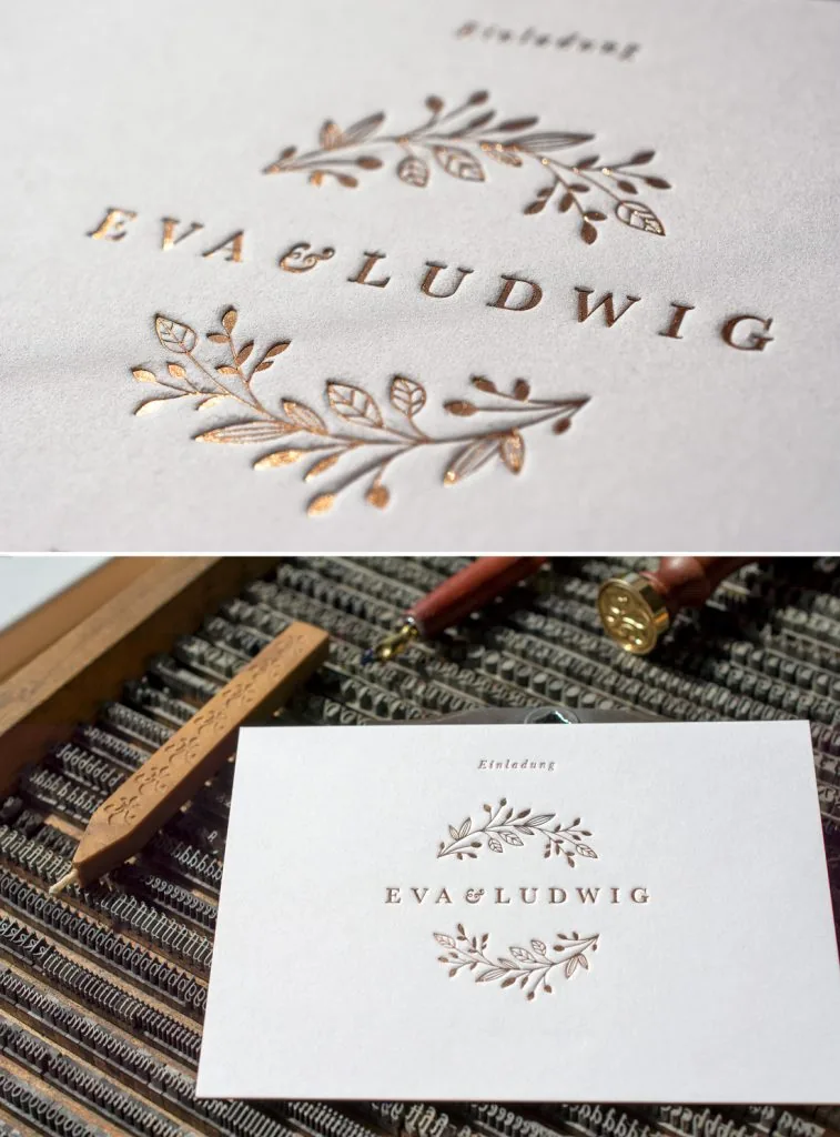 Können wir auch mit einem geringen Budget eine Hochzeitskollektion im Letterpress fertigen lassen?