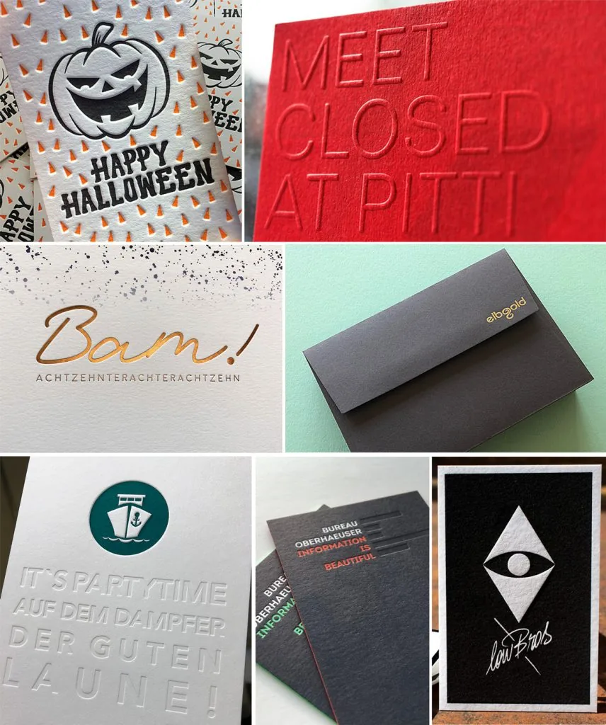 Collage Letterpress Manufaktur Hamburg