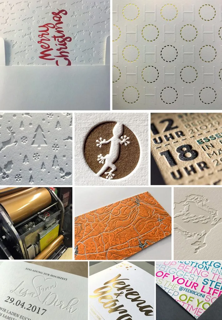 Druckprodukte im Letterpress – für die schönsten Momente des Lebens.
