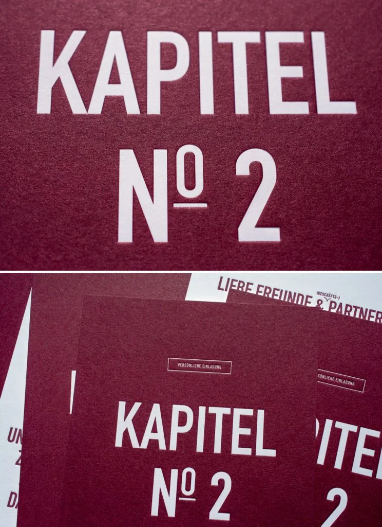 Mit dieser kreativen Produktionsart erhält man extradicke und einzigartige Einladungskarten